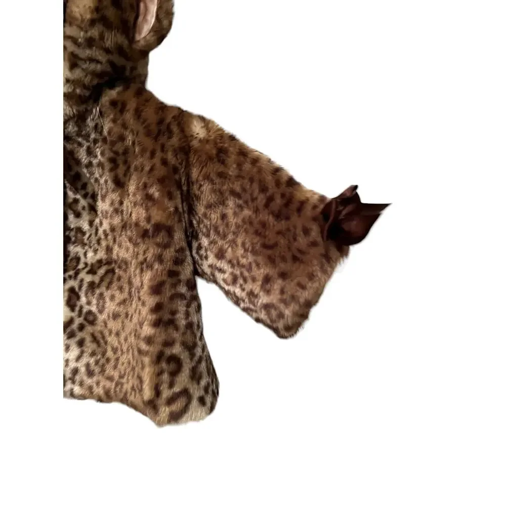 Bearington Baby Cozy Leopard Fur Coat 6-12 months